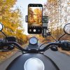 Motorcycle Spherical Compass Phone Holder, Rearview Mirror without Light