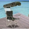 Outdoor Sun Protection Folding Chair Multifunctional Portable Fishing Beach Lounge Chair  With Sunshade Aluminum Folding Chair