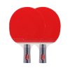 REGAIL 8020 2 in 1 Short Handle Penhold Ping Pong Racket + Ping Pong Ball Set for Training