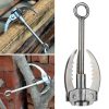 KS042 Outdoor Sporting Wilderness Survival Carabiner Grappling Folding Three Paws Hook Ice Rock Mountain Climbing Tool