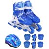 Children Adult Flash Straight Row Roller Skates Skating Shoes Suit, Size : M