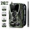 HC801M 2G GSM Waterproof IP66 IR Night Vision Security Hunting Trail Camera, 120 Degree PIR Angle