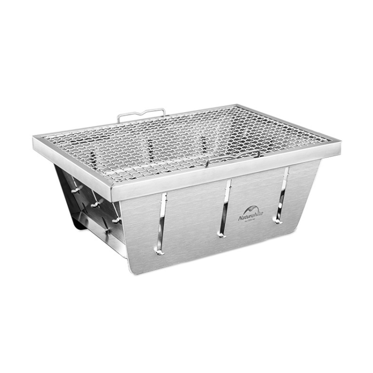 Naturehike NH20CJ006 Outdoor Stainless Steel Folding BBQ Grill, Size: 36x25cm