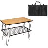 AOTU YT1001 Outdoor Bamboo Storage Bag with 2 Mesh Tables