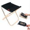 CLS Outdoor Portable Aluminum Alloy Fishing Barbecue Folding Stool, Size: 24.8*22.5*27cm