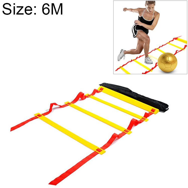 6 Meters 12 Knots Thick Section Pace Training Tough Durable Soft Ladder Football Training Wear Resistant Ladder Rope
