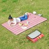 600D Waterproof Oxford Foldable Cloth Outdoor Beach Camping Mat Picnic Blanket, Size: 150*130cm, Random Color Delivery