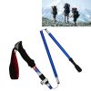 5 Node Portable Foldable Aluminium Alloy Alpenstocks Trekking Poles, Folding Length : 28.5CM