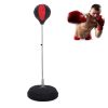Adult Base Version Height Adjustable Vertical PU Leather Vent Ball Boxing Speed Ball Family Fitness Equipment without Gloves