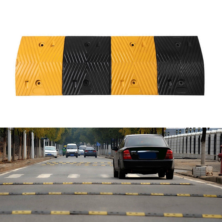 Herringbone Rubber Speed Bump, Size: 100x30x3cm