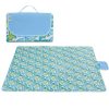 Portable Outdoor Widen Camping Mat Waterproof Oxford Cloth Foldable Lawn Moisture-proof Mat, Size: 145*180cm, Random Color and Style Delivery