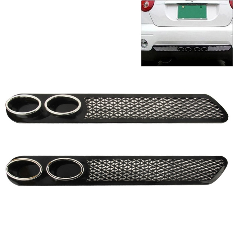 2 PCS Car Tail Pipes Exhaust Pipe Decorative Sticker