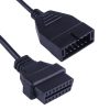 12 Pin to 16 Pin OBDII Diagnostic Cable for General Motors, Full Length: 19cm