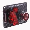 Carbon Fiber Flip-up Start Ignition Switch Panel and Accessories for Racing Sport
