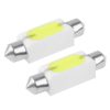 41mm 1.5W White Ceramic LED Car Signal Light Bulb, DC 12V (Pair)