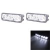 2 PCS MZ 9W 540LM 6500K 3-LED White Light Wired Car Daytime Running Light Fog Lamp, DC12-24V,Light Wire: 15cm