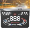 E300 5.5 inch Car OBDII / EUOBD HUD Vehicle-mounted Head Up Display Security System, Support Speed & Fuel Consumption, Overspeed Alarm, Fuel Consumption, Water Temperature, etc.