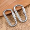 2PCS Multi-function High Quality Aluminum Alloy D Shape Camping Hang Buckle Carabiner