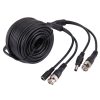 CCTV Surveillance Camera Video Cable w. BNC Connector, Length: 15m