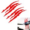 Reflective Car Sticker Monster Scratch Stripe Claw Marks Car Auto Headlight Decoration Vinyl Decal Car Stickers, Size:40X12cm