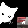 CAT FACE PEERING Pet Cat Car Sticker Decals , Size: 12x15cm