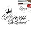 Princess Baby Pattern Car Decal Reflective Laser Vinyl Car Sticker, Size: 16.5x10.9cm