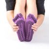 Solid Color Non-slip Sweat-absorbent Yoga Socks Split Toe Socks for Women