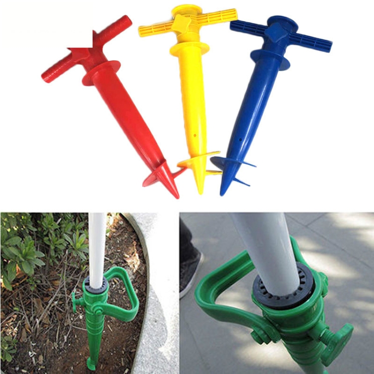 2 PCS Beach Umbrella Base Ground Insert Fitting Plastic Pin（Random Color Delivery）