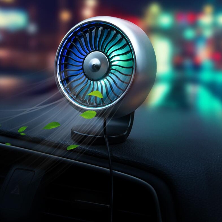 Automobile Multi-function Electric Fan Car Air Outlet USB Interface Mini Fan
