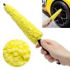 Universal Auto Car Accessories Car Rims Care Tire Wheel Washing Brush Plastic Handle Vehicle Wheel Cleaning Brush Washing Sponge