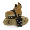 1 Pair Lace-up 5 Teeth Silicone Ice Claw Outdoor Non-slip Shoes Covers for Ice Snow Ground