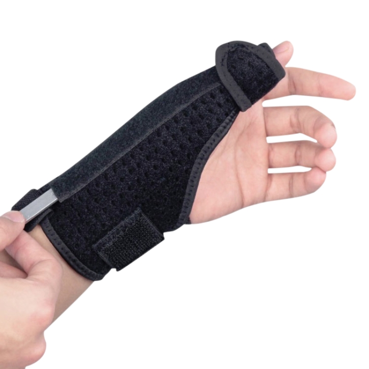 2 PCS Wrist Brace Sprain Fracture Tenosynovitis Thumb Steel Bar Support, Size: Free Size