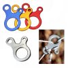 10 PCS Camping Tent Cord Rope Fastener Carabiner Hook Hanger Tightener Wind Rope Buckles