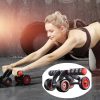 HT01 Automatic Rebound Four-Wheel Silent Abdominal Wheel Exercise Fitness Equipment