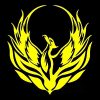 4 PCS Car Personality Decals Electric Car Stickers Decoration Fire Phoenix Totem