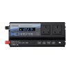 XUYUAN 6000W Car Inverter LED Colorful Atmosphere Light 4 USB Charging Converter, UK Plug