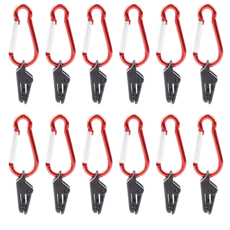 20 PCS Camping Tent Windproof Fixing Clip Outdoor Barbecue Canopy Tarp Fixed Pull Point Clip
