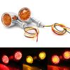 1pair Motorcycle Universal Retro LED Turn Signal Light