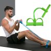 Multifunctional Four-Tube Pedal Puller Pedal Elastic Rope Sit-Ups Aid Abdomen Fitness Equipment