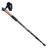 WUXIAN Outdoor Aluminum Alloy Multi-Function Knife Type Cork Straight Handle Three-Section Telescopic Trekking Pole Random Colour Delivery