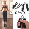 3 In 1 Portable Fitness Exercise Skipping Grip Set