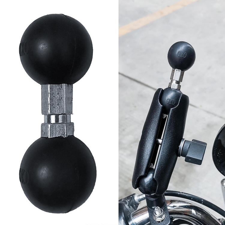 Industrial Instrument Bracket Locomotive Rubber Fixed Double Ball Adapter