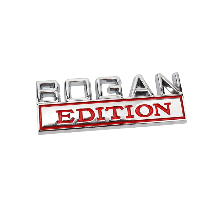 2 PCS Modified Side Door Metal Car Stickers Bogan Edition Label Leaf Board Nameplate Label