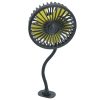 F408 Car Silicone Hose Fan Multi-Angle Adjustment USB Fan