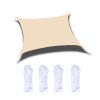 Outdoor Garden Sunshade Sail Waterproof Anti-UV Canopy, Size: 2m x 3m