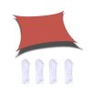 Outdoor Garden Sunshade Sail Waterproof Anti-UV Canopy, Size: 6m x 8m