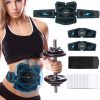 1082 EMS Muscle Training Abdominal Muscle Stimulator Home Fitness Belt