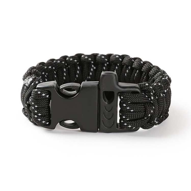 Nine-Core Reflective Umbrella Rope Woven Bracelet Survival Whistle Emergency Umbrella Rope Wristband