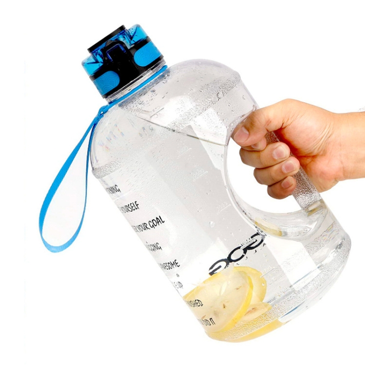 TT-T585 1 Gallon / 3.78L Sports Kettle Large Capacity Gradient Color Plastic Space Bottle