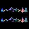 2 PCS D-791 Mountain Forest Car Sticker SUV Off-Road Vehicle Body Sticker Rear Windshield Car Sticker